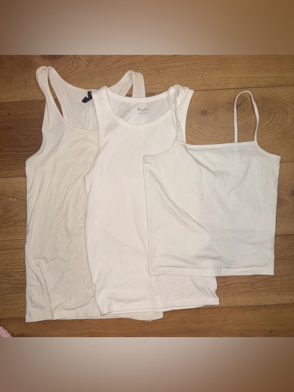 Cynthia Rowley White Tank Top with Black Label
